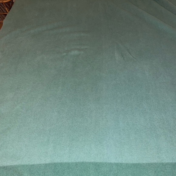 VINTAGE 60s GREEN 4 POINT HUDSONS BAY BLANKET PURE WOOL MADE IN ENGLAND - Picture 8 of 9